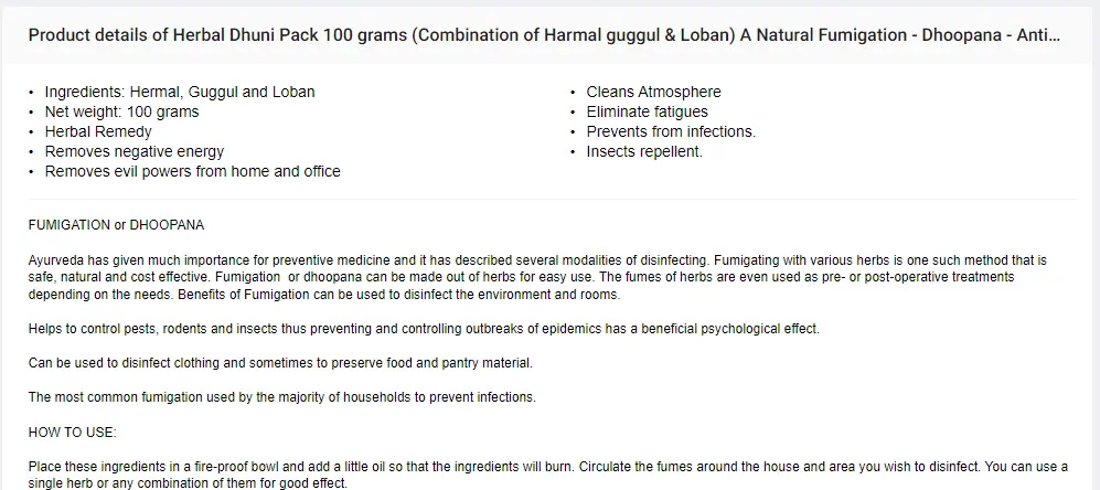 Herbal Dhoni googol Loban